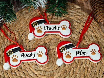 Personalized Pet Bone Xmas Decoration