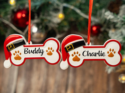 Personalized Pet Bone Xmas Decoration