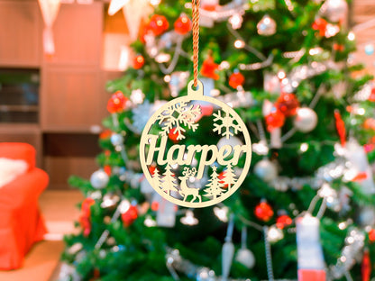 Personalized Wooden Christmas Ornaments