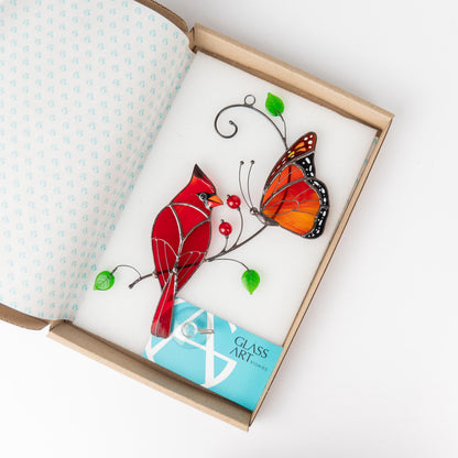Butterfly artwork Custom stained glass