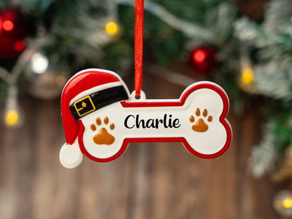 Personalized Dog Bone Ornament 2025