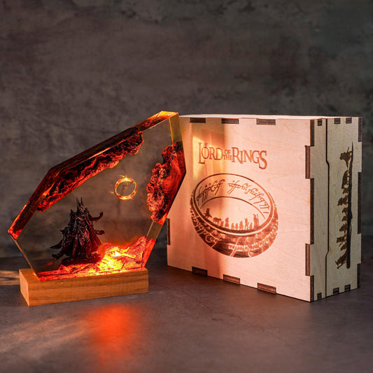 Ring of Flame Resin Lamp