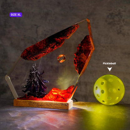 Ring of Flame Resin Lamp