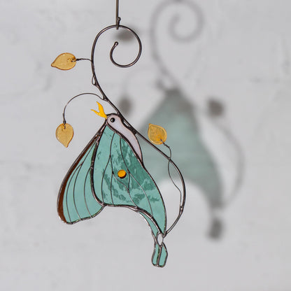 Butterly memorial stained glass window hangings