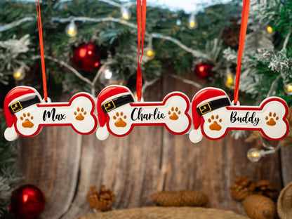 Personalized Dog Bone Ornament 2025