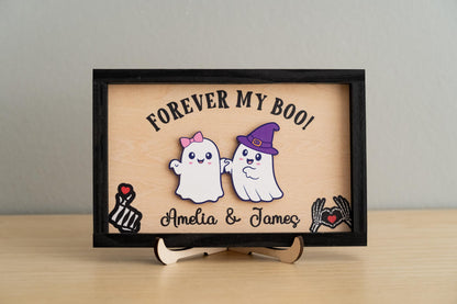 Forever My Boo Sign, Halloween Couple