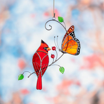 Butterfly artwork Custom stained glass