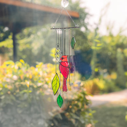 Cardinal Custom stained glass ornament