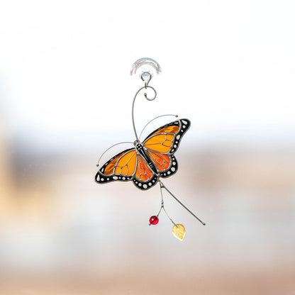 Butterfly stained glass window hangings