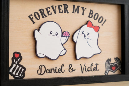 Forever My Boo Sign, Halloween Couple