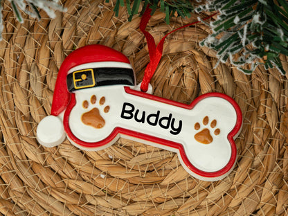 Personalized Dog Bone Ornament 2025