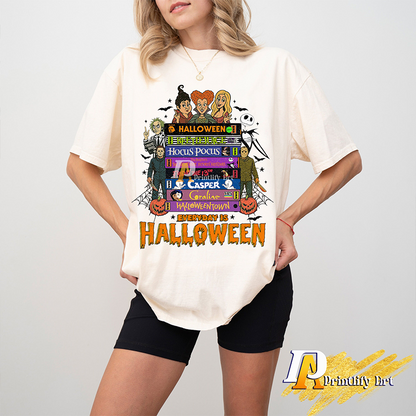 90s Vintage Halloween VHS png, Funny Horror Movie Characters