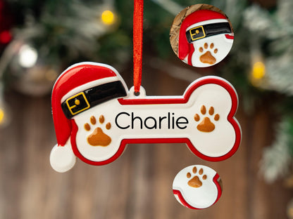 Personalized Dog Bone Ornament 2025