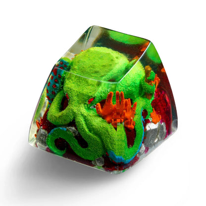 Octopus Artisan Resin Keycap