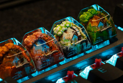 4 Seasons Resin Keycap, Custom Resin Esc Keycaps
