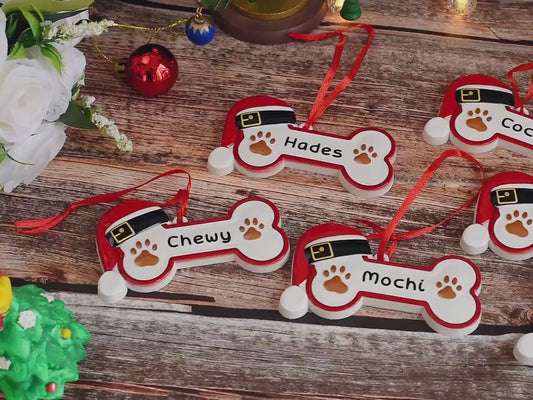 Personalized Dog Bone Ornament 2025